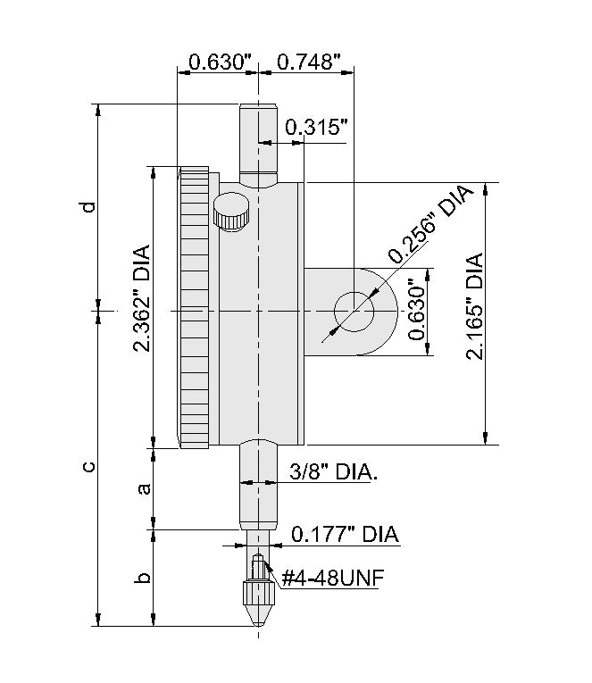 INDICADOR DE CARATULA 0-1" RES. 0.001"