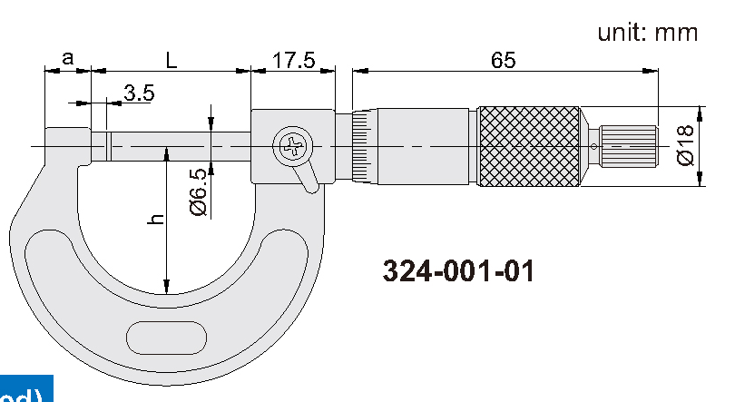 MICROMETRO EXTERIORES 2-3"